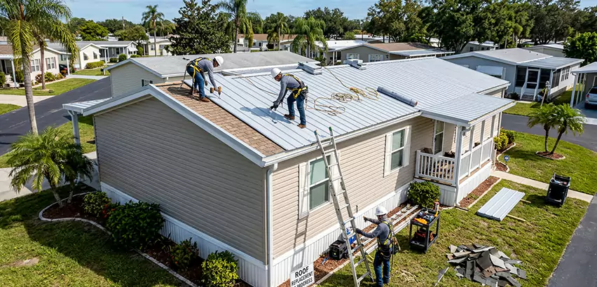 Mobile Home Metal Roof Replacement in Glendale Heights
