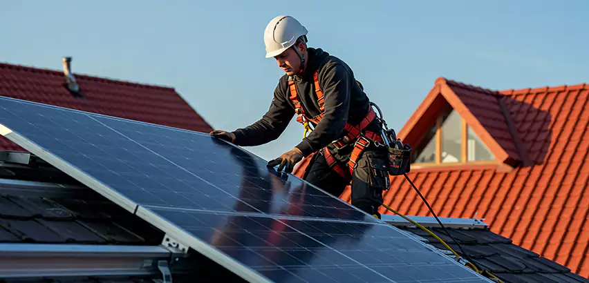 Solar Panels on Steel Roof Installation in Glendale Heights